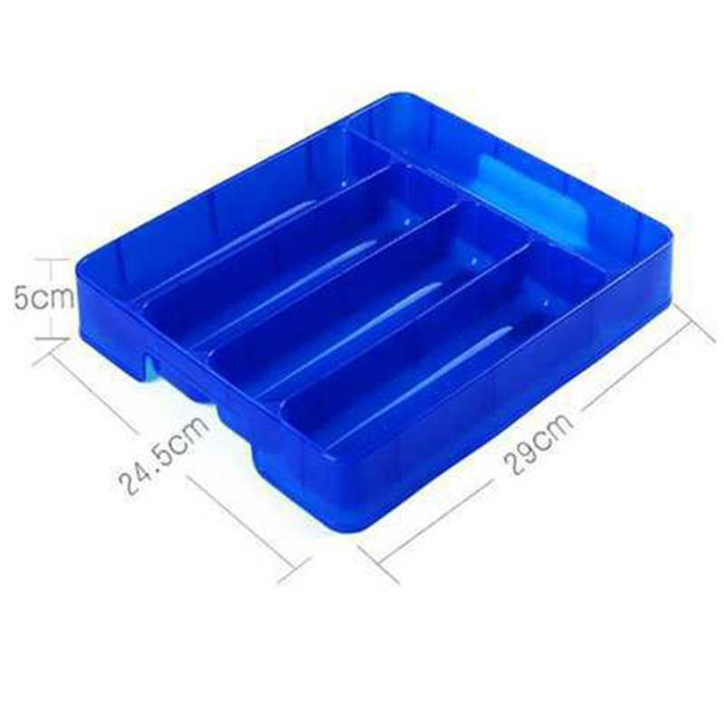 Khay Đựng Muỗng Đũa Chia Ngăn Màu Trắng Sắp Xếp Gọn Gàng Cho Nhà Bếp