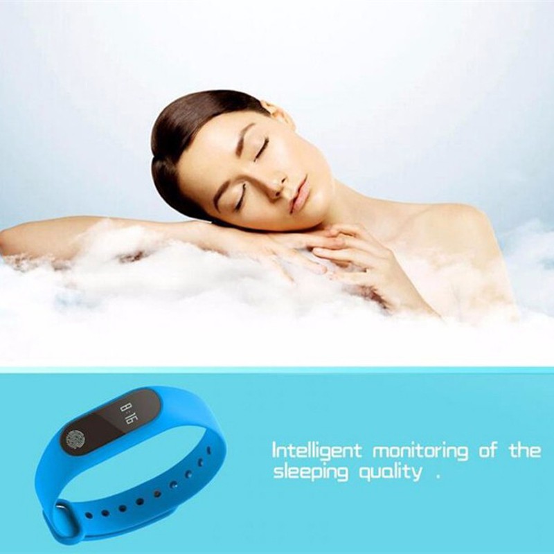 Vòng đeo tay Mi Band 2 kết nối Bluetooth theo dõi nhịp tim