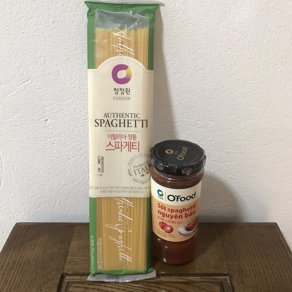 Sốt và mì ý spaghetti O'Food, mỳ ý thơm ngon chuẩn vị 220g