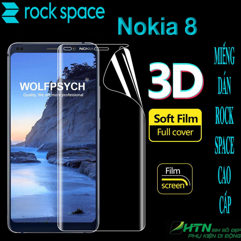 Miếng dán PPF Nokia 8 cao cấp rock space dán màn hình/ mặt sau lưng full bảo vệ mắt, tự phục hồi vết xước, …
