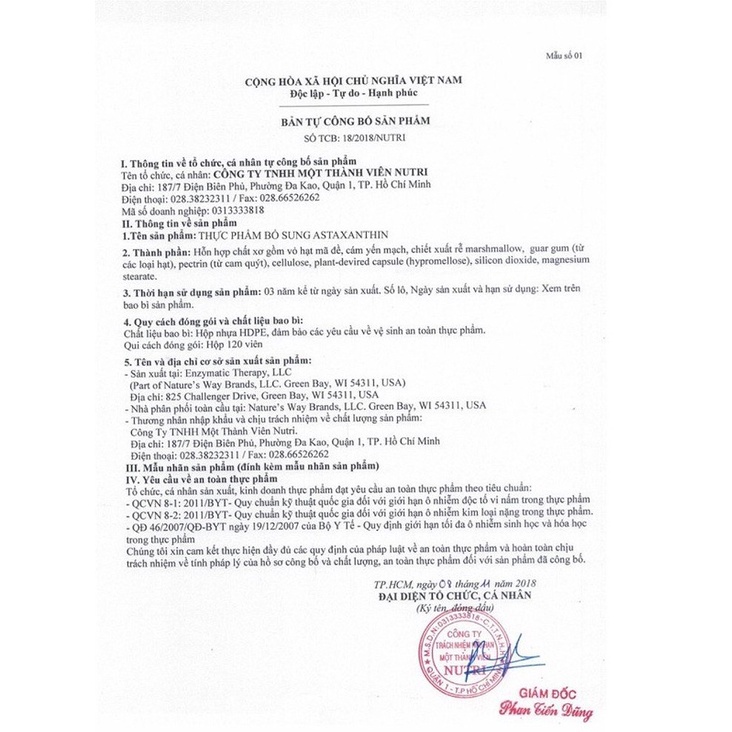 Viên uống Nu U Nutrition - Natural Astaxanthin 12mg  - Hỗ trợ sức khỏe mắt, da và tim mạch - Chính Hãng