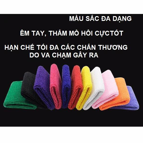 Băng đeo cổ tay cotton thể thao chuyên nghiệp