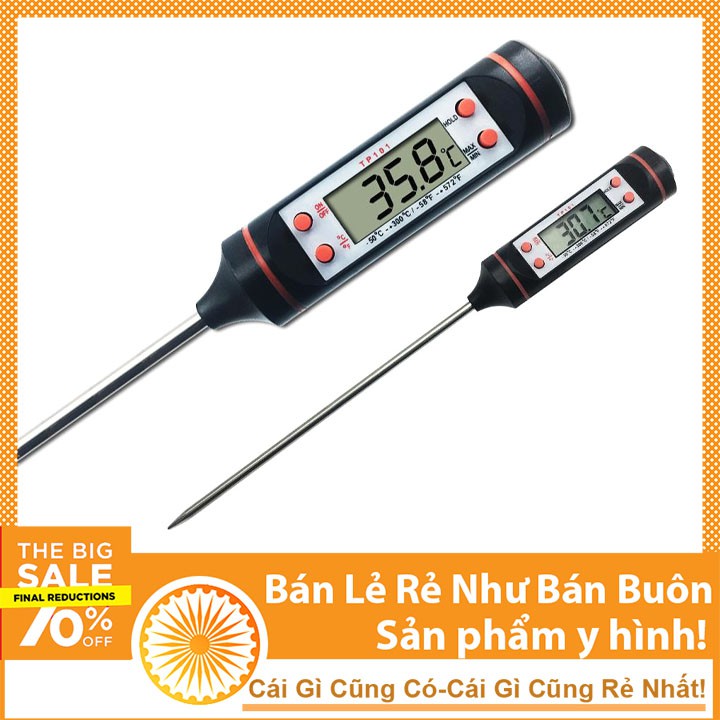 Que Đo Nhiệt Kế Điện Tử Đo Nhiệt Độ Nước, Chất Lỏng, Thực Phẩm TP101 {SIÊU SALE}