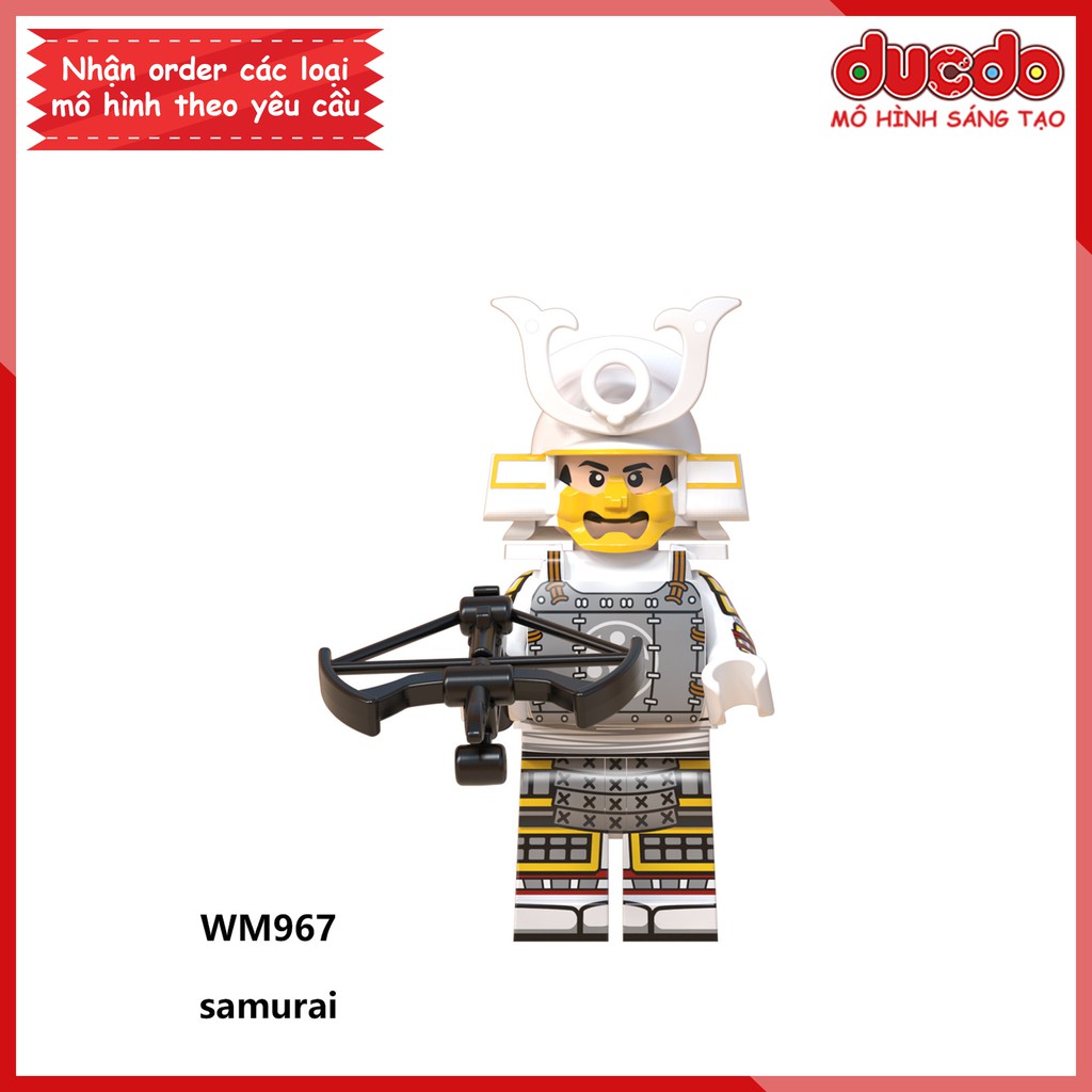 Minifigures các nhân vật Samurai tuyệt đẹp - Đồ chơi Lắp ghép Xếp hình Mini Mô hình WM WM6090