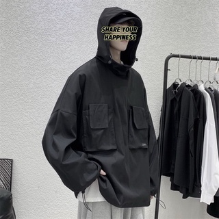 Áo hoodie chất gió unisex [hàng order]