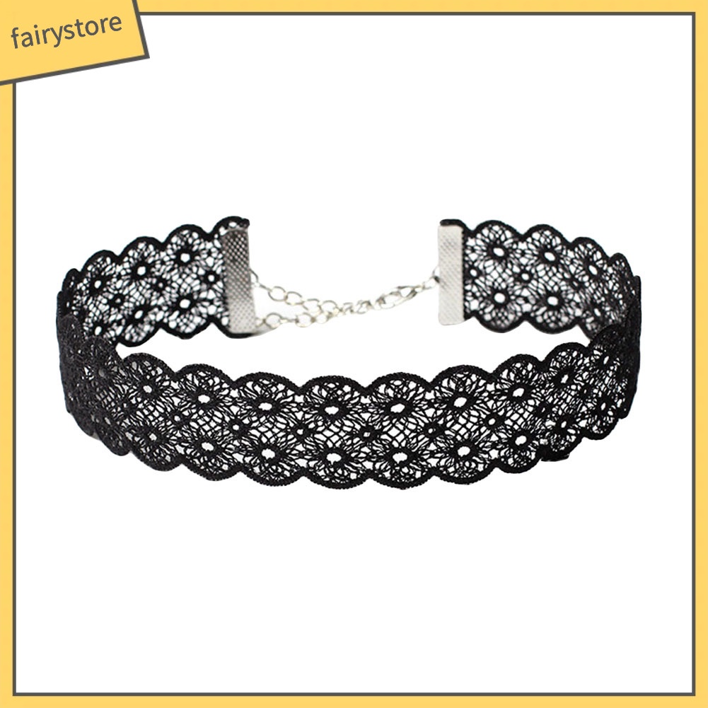 Vòng cổ choker bằng ren phong cách cổ điển dành cho nữ