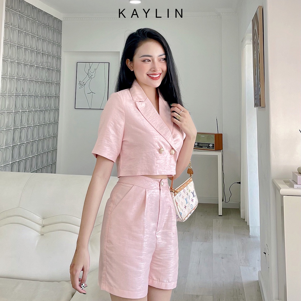 Set áo vest nữ mix quần ngố thời trang KAYLIN - N1683