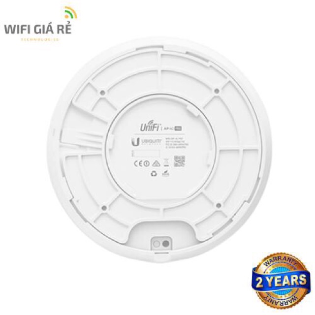 Thiết bị phát sóng WiFi Ubiquiti UniFi AP AC Pro hỗ trợ 150user đồng thời, tốc độ 1300Mbps, BH 2 năm, Hàng Chính Hãng