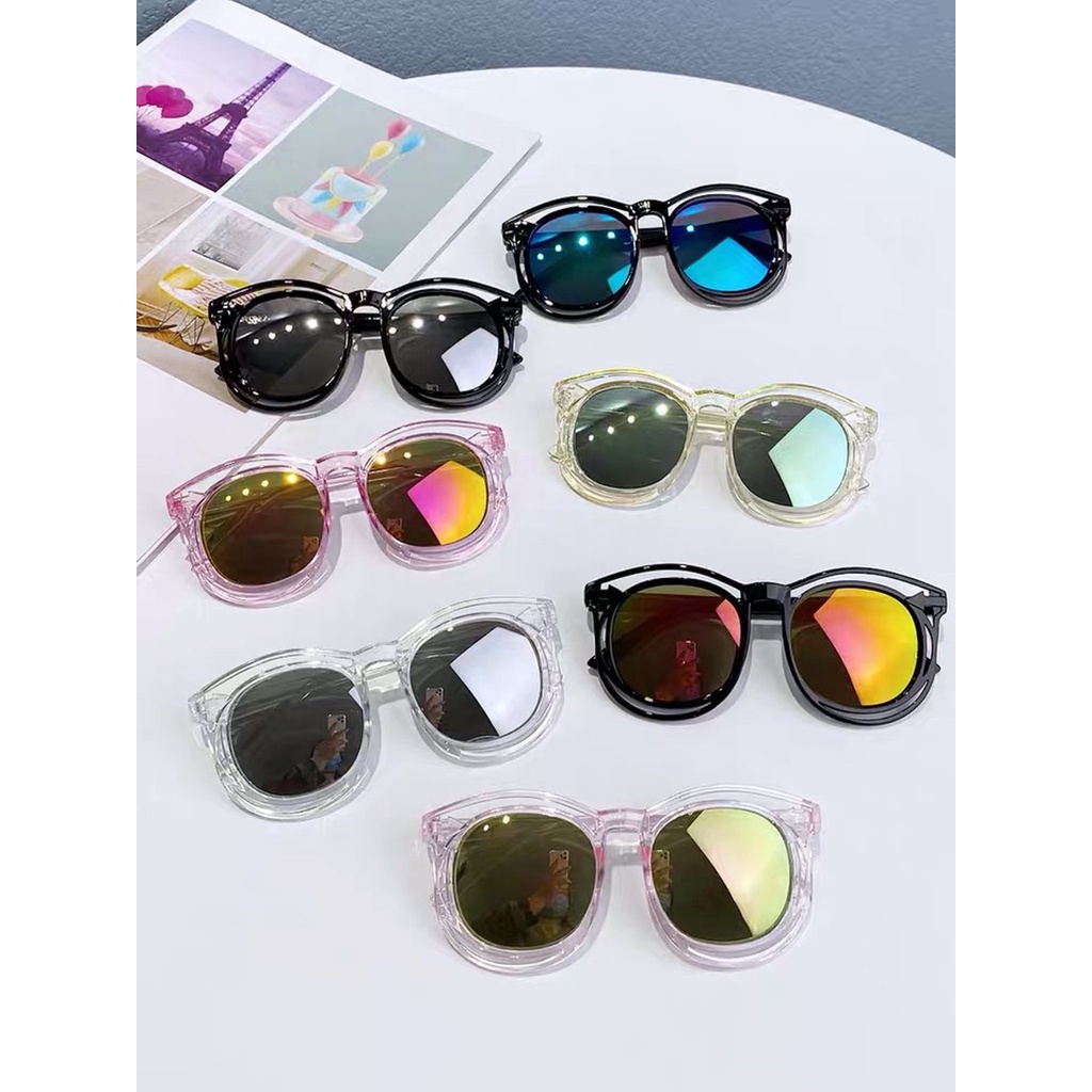 Kính thời trang trẻ em kính mát tráng gương sành điệu cho bé