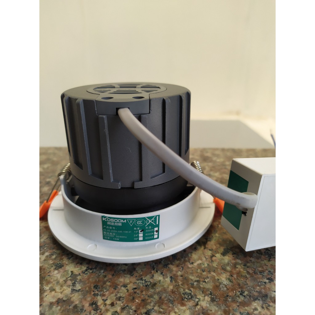 ĐÈN LED ÂM TRẦN  MẮT RỌI COB 5W/7W/15W kosoom  - ÁNH SÁNG TRẮNG/VÀNG/TRUNG TÍNH