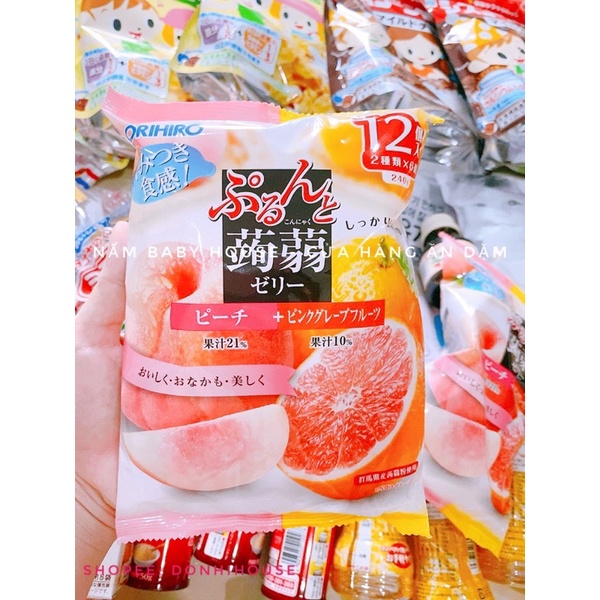 Thạch trái cây Orihiro Nhật Bản cho bé ăn dặm date mới nhất