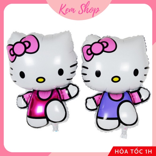 Bóng Bay Hình Kitty Dễ Thương Đáng Yêu Trang Trí Sinh Nhật Cho Bé - Kem Shop K138