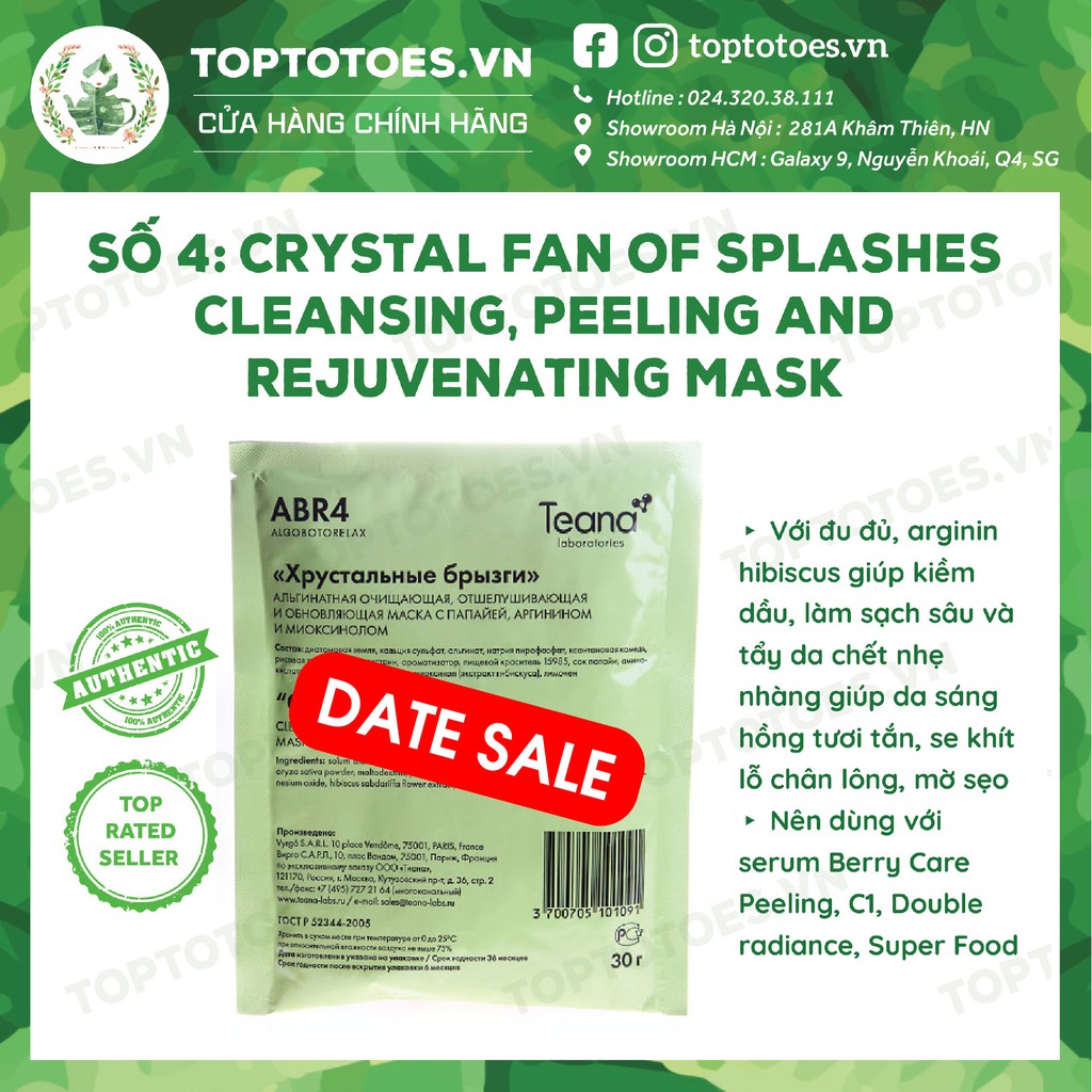 [DATE SALE] Lẻ gói Mặt nạ dẻo Teana sale | BigBuy360 - bigbuy360.vn