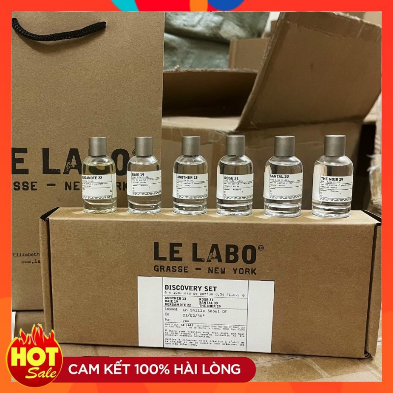 Set Nước Hoa Unisex 6 x 10ml Another 13, 31, 33, 19, 22, 29 Đẳng Cấp, Sang Trọng Le labo mini