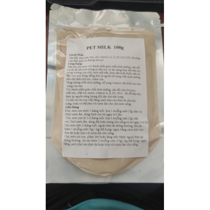 [Hàng Chính Hãng] Bio Milk For Pet-Sữa Và Pet Milk cao cấp Bột Dinh Dưỡng Cho Chó Mèo Con