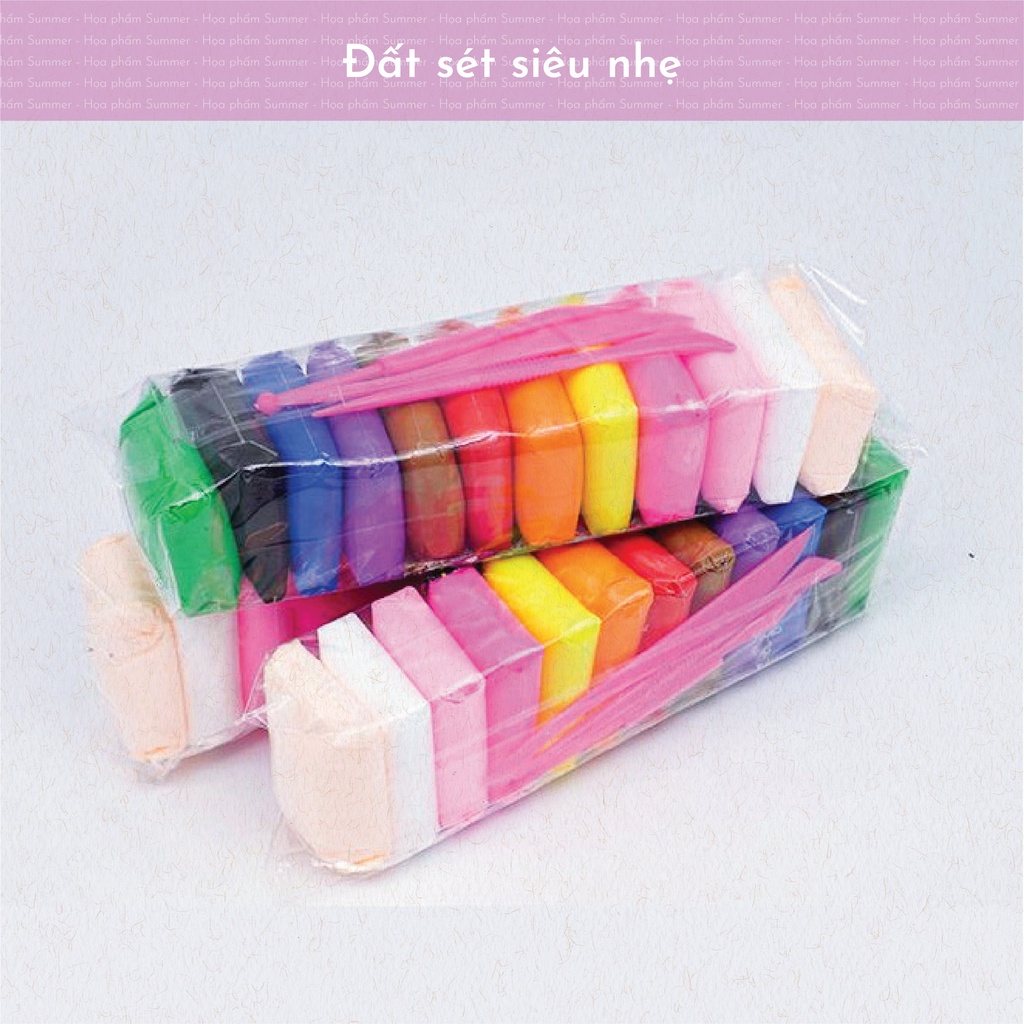 Đất sét siêu nhẹ tự khô 12/ 24/ 36 màu