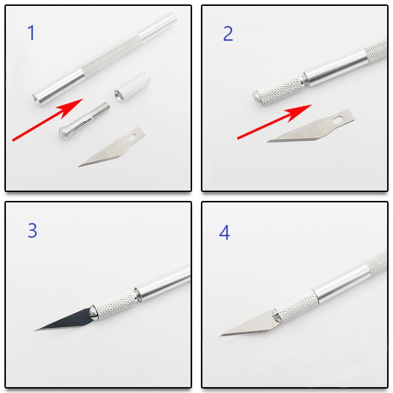 Dao cắt washi tape, gọt mô hình kèm 6 lưỡi dao tiện dụng