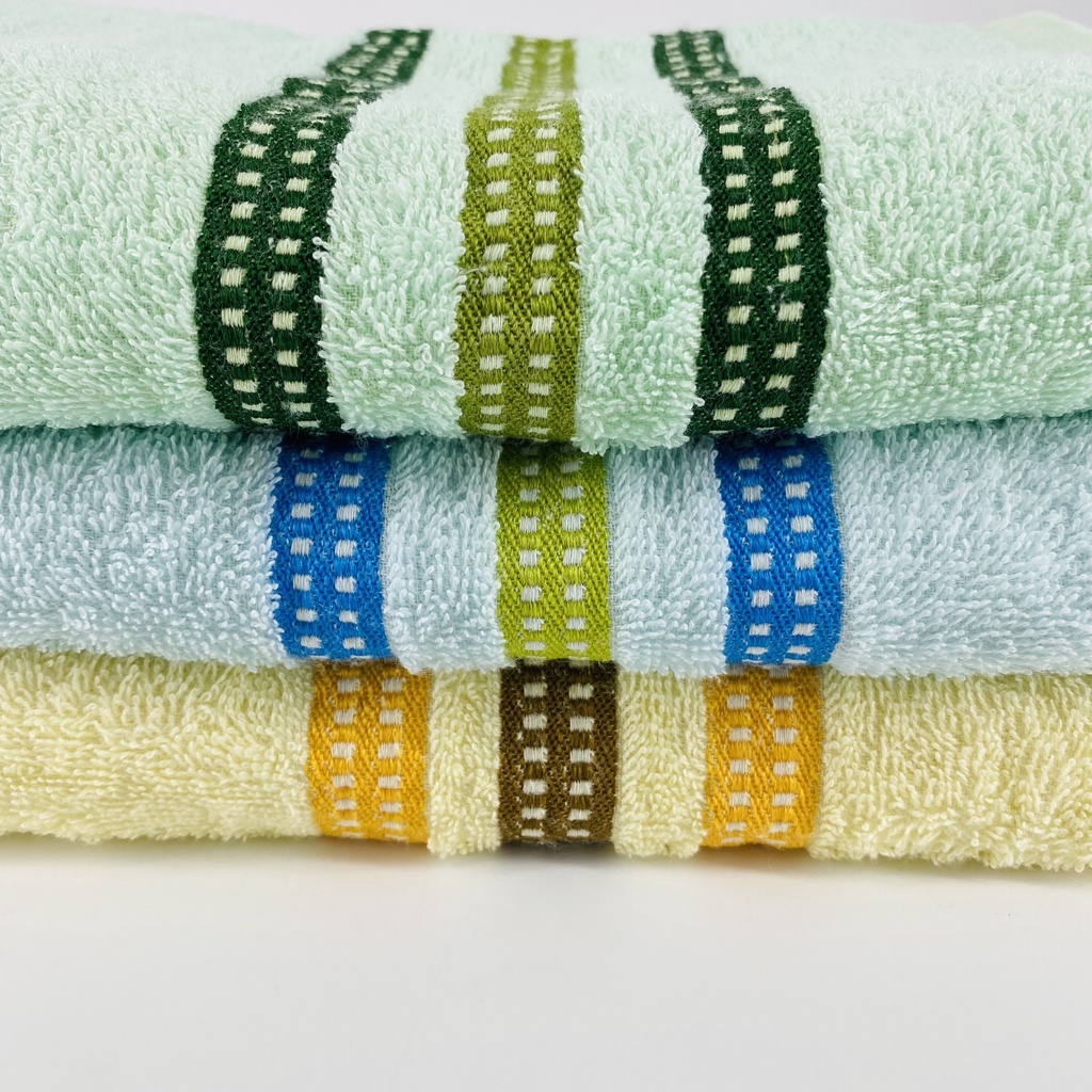 Khăn Tắm Cotton Cao Cấp Caro Thiện Phú 50X100, Khăn Đa Năng L352 Bông Sợi Thấm Nước Tốt