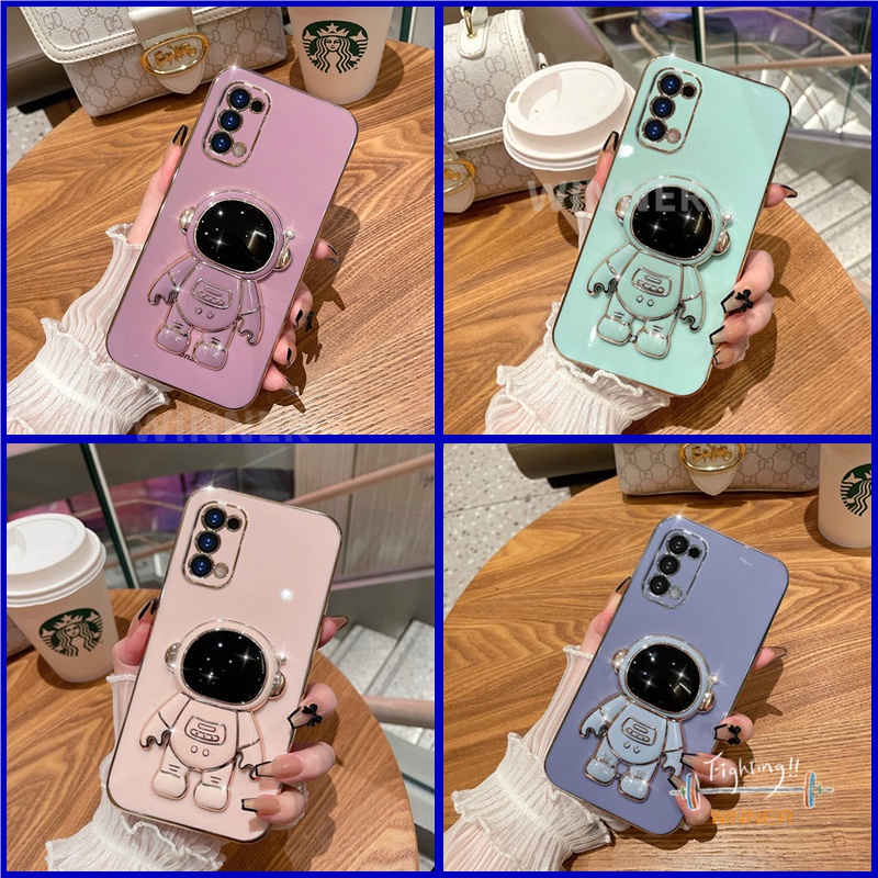 Ốp Lưng OPPO Reno 5 Reno 4 Reno 6 Reno 6Z Reno 7 4G Reno 7 5G A94 A93 Ốp Điện Thoại Họa Tiết Phi Hành Gia Cho YHY