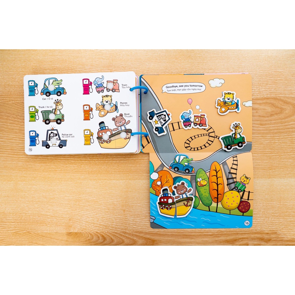 LIỆU BÓC DÁN BUSY BOOK- XANH DƯƠNG