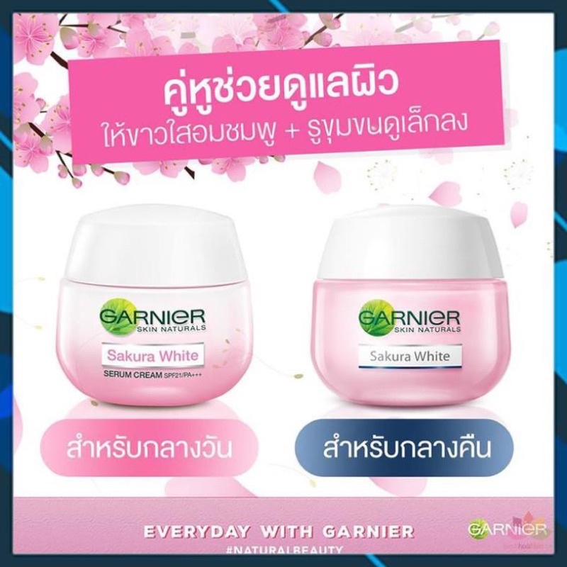 Kem Dưỡng Trắng Da Garnier Sakura White 50+Thái Lan