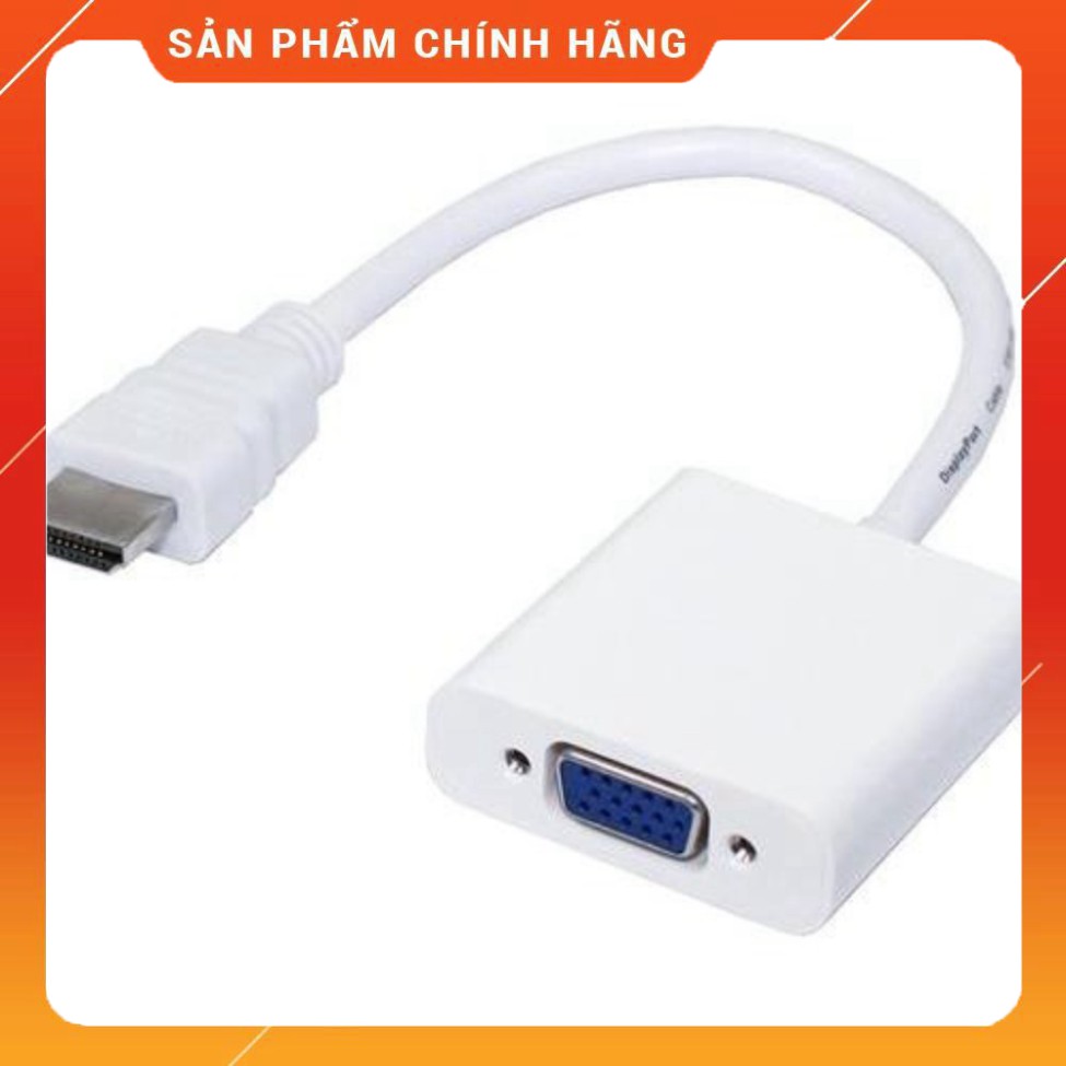 (Chính Hãng) Cáp chuyển đổi HDMI sang VGA (Trắng)