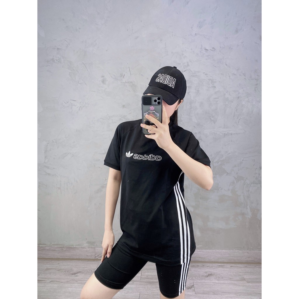 (THAILAND XUẤT XỊN) Nón das đen logo chữ H21 INFLUENCER HAT IN BLACK EW4556 Made in Thailand full tem tag code One size