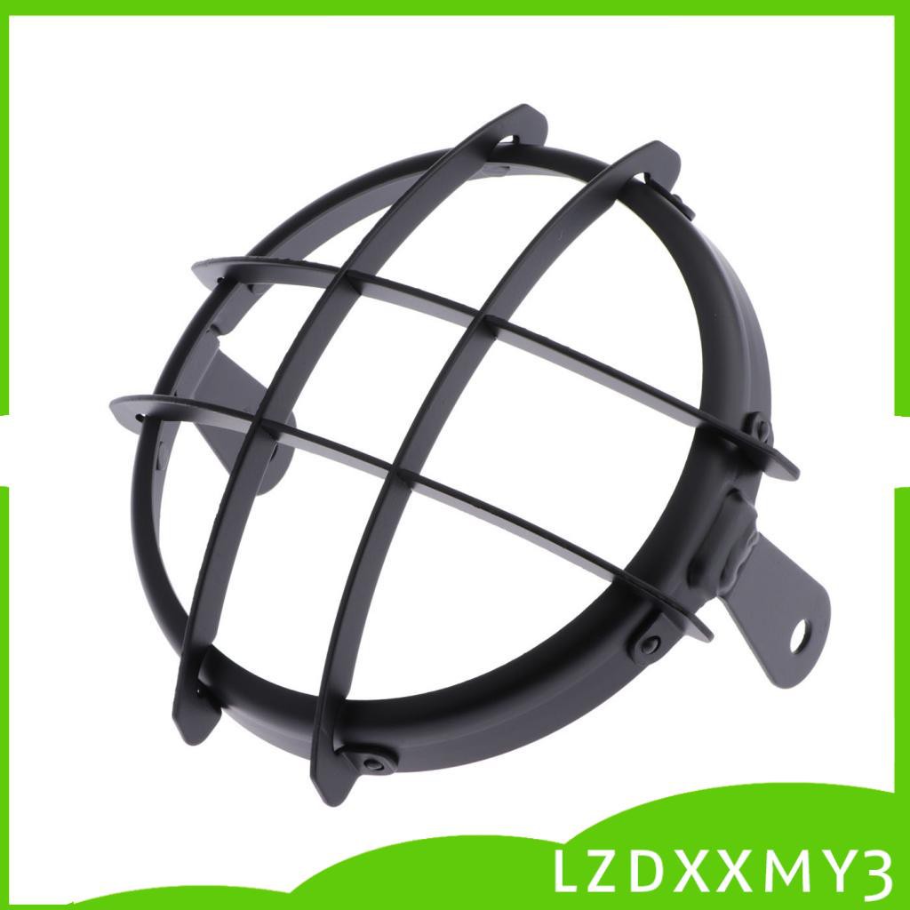 Mặt Nạ Lưới Hình Vuông Bằng Kim Loại 5.75inch Bảo Vệ Đèn Pha Xe Mô Tô Lzdxxmy3