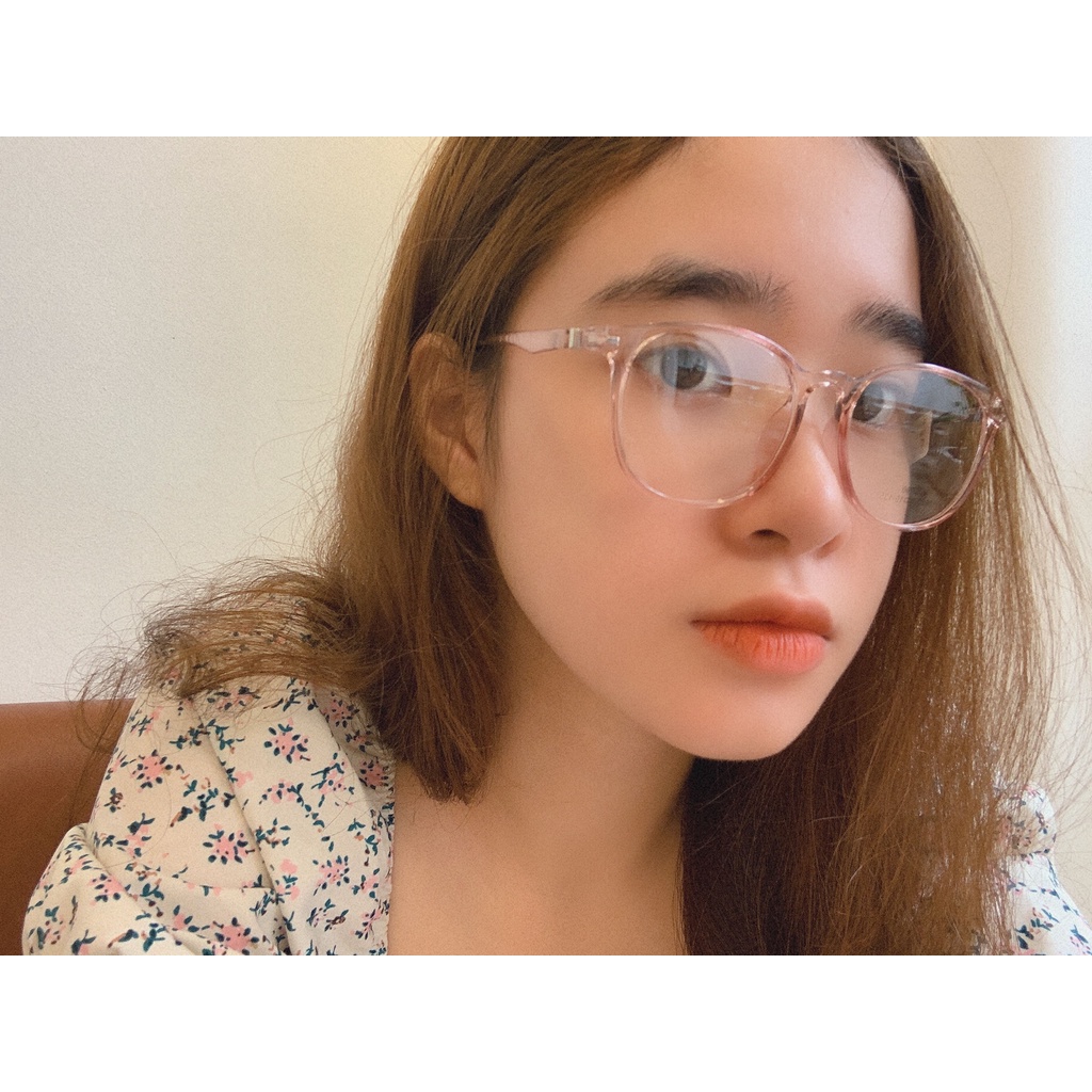 Gọng kính cận nhựa dẻo cho mặt vuông 4U, mắt tròn chống bụi hoặc lắp cận, màu đỏ, ghi và hồng – 503