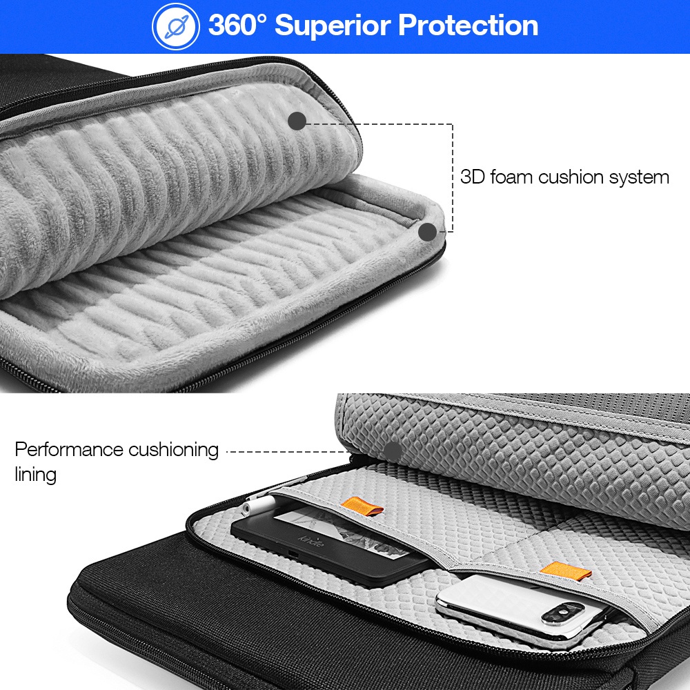 Túi Xách Chống Sốc Tomtoc 360 Protection Premium Dành Cho Macbook 15/16inch - H13