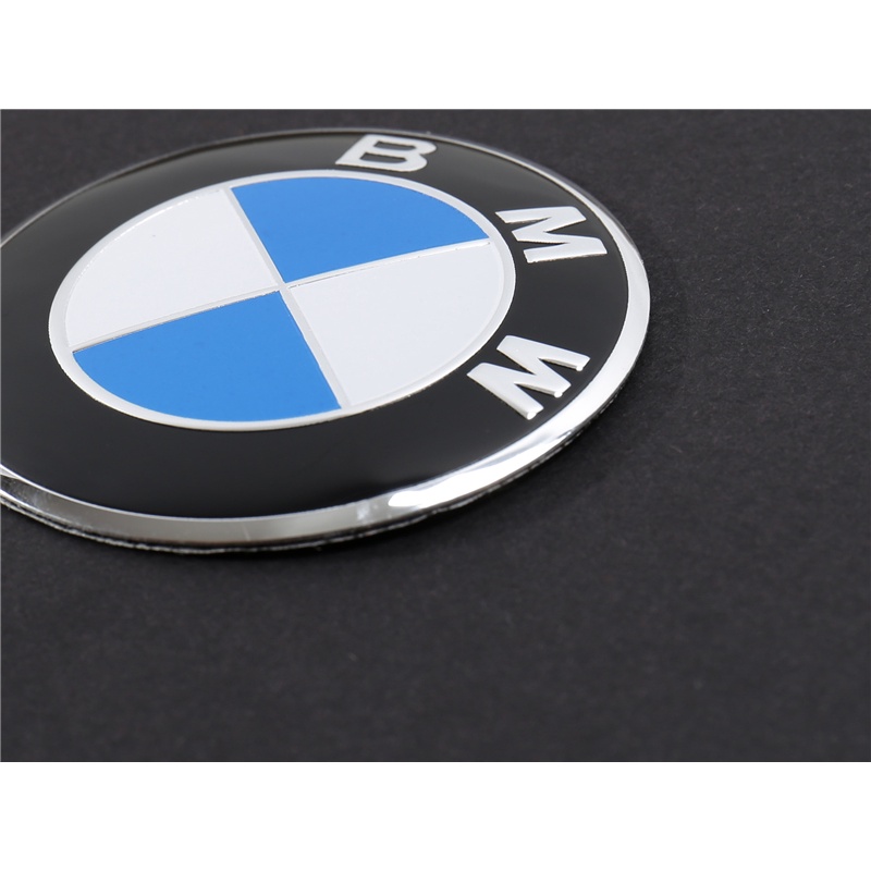 Set 4 Miếng Dán Logo 3D Bằng Nhôm Trang Trí Bánh Xe Hơi BMW M 50th Anniversary