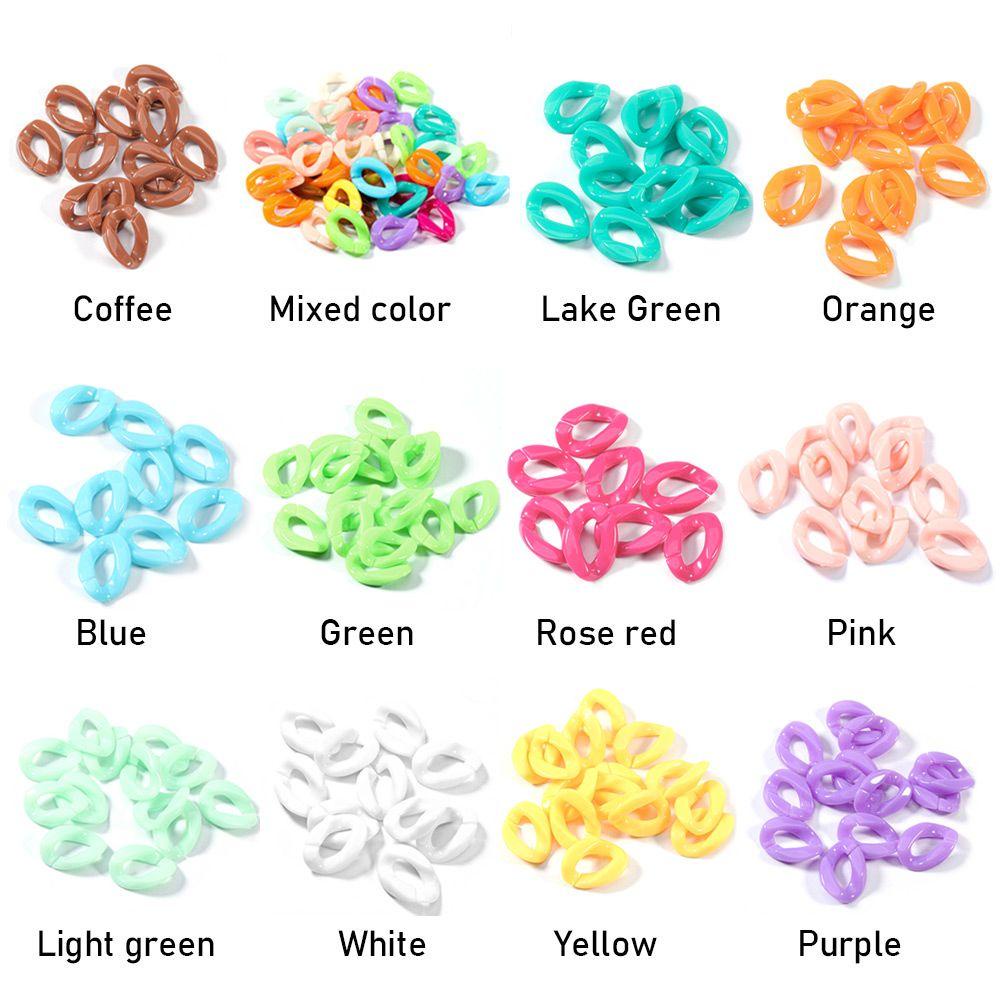 Bộ 50 Hạt Xỏ Vòng Nhiều Màu Sắc Dùng Làm Vòng Tay / Vòng cổ / Kẹp Tóc