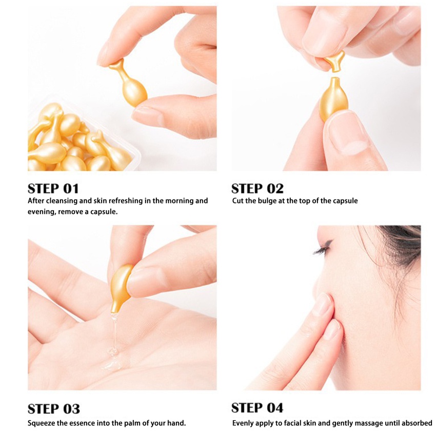 Hộp 50 viên tinh chất Fullerene hỗ trợ làm trắng dưỡng ẩm săn da kiềm dầu khít lỗ chân lông chống lão hóa