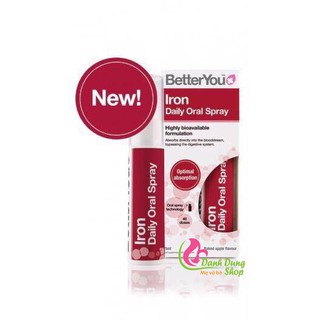 Bổ sung Sắt dạng xịt Better You Iron Daily Oral Spray 25ml Cho Bé từ 1 tuổi