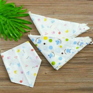 Combo 100 khăn yếm Xô, khăn yếm cúc bấm ( sỉ)