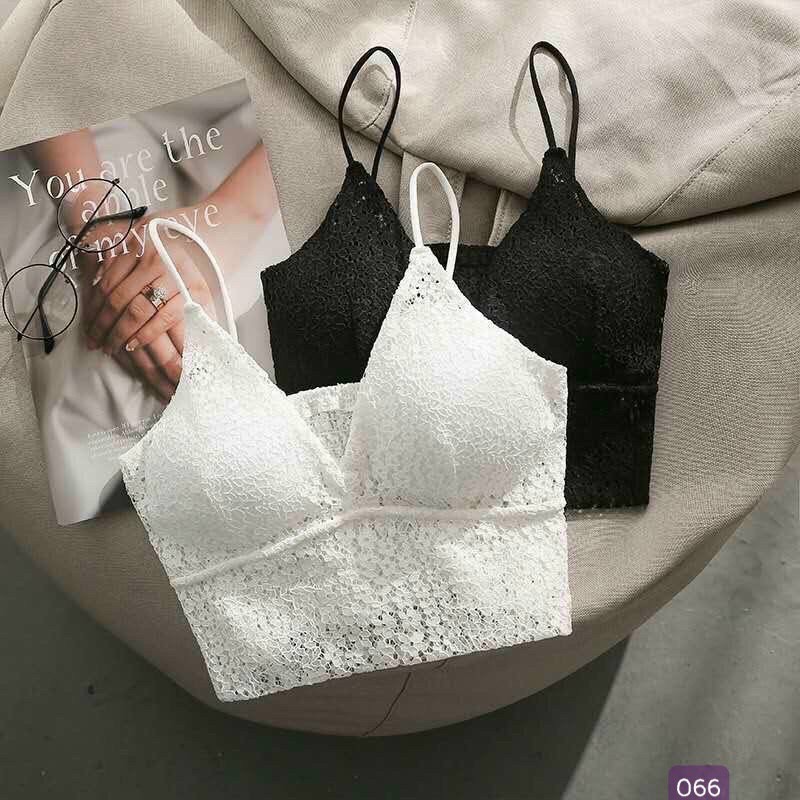 Set Đồ Lót Bralette Ren Hoa Nhí Cao Cấp Màu Đen/ Trắng Set01