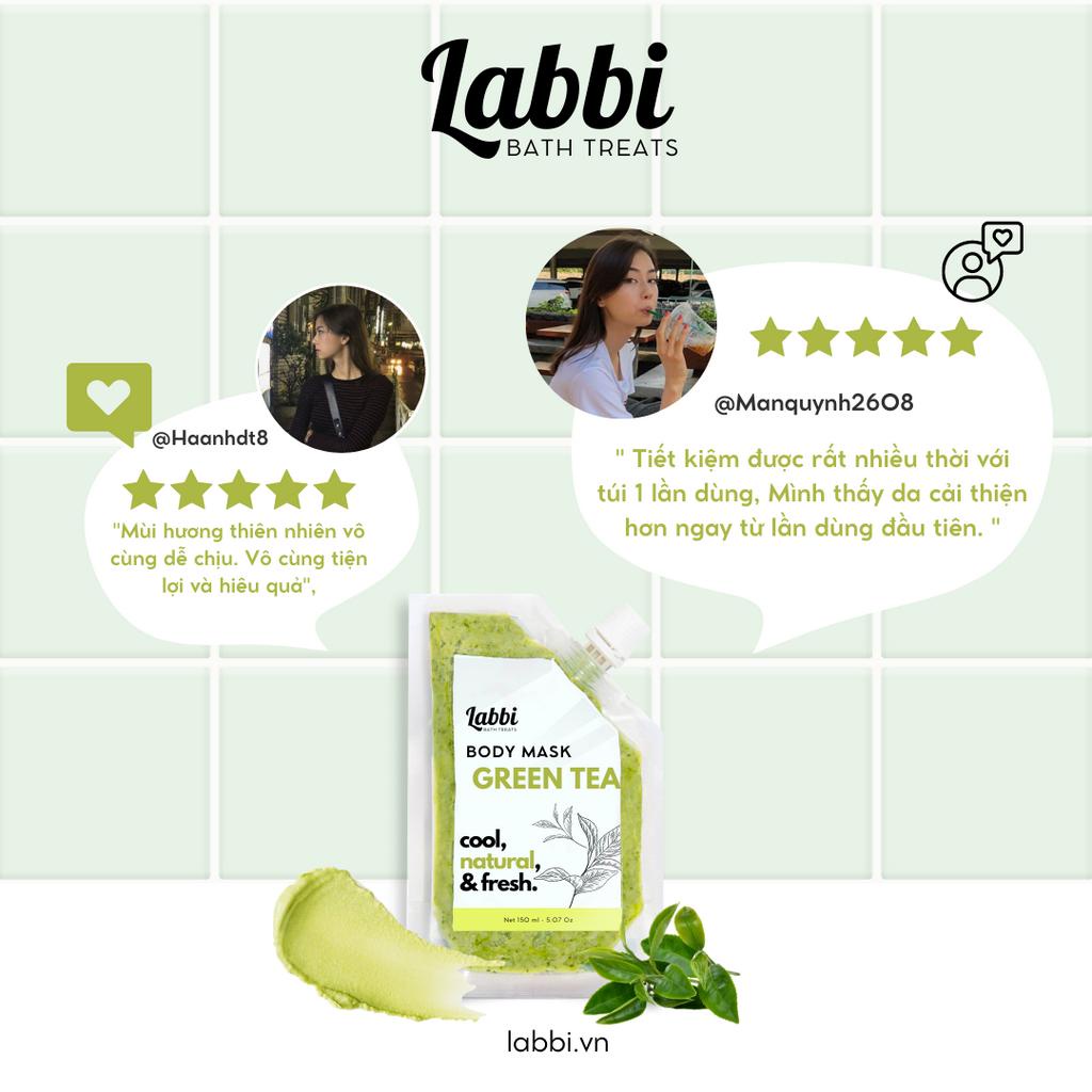 Mặt nạ dưỡng thể Trà xanh - MATCHA BODY MASK - Labbi Bath Treats