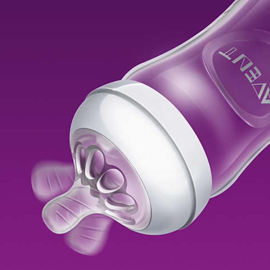 Bình sữa mô phỏng tự nhiên Flamingo 260ml - đơn SCF627/41