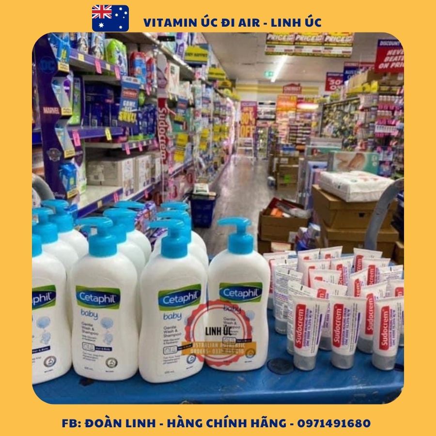 Sữa tắm gội dịu nhẹ cho bé Cetaphil Baby Gentle Wash & Shampoo 400ml