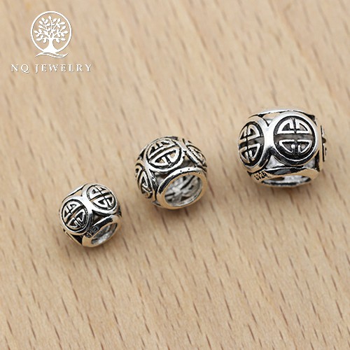 Charm bạc hạt rỗng - NQ Jewelry