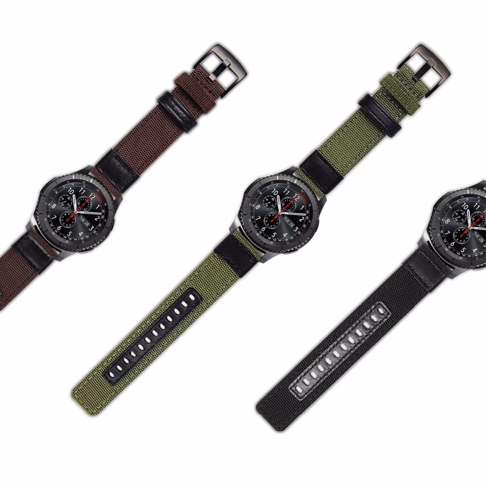 Dây Đeo Nylon Cho Đồng Hồ Thông Minh Huami Amazfit Gtr 42 / 47 / Galaxy Forerunner 245 645 Huawei Watch Gt 2e