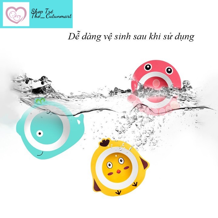 Bát ăn dặm sợi tre hình thú ngộ nghĩnh an toàn cho bé