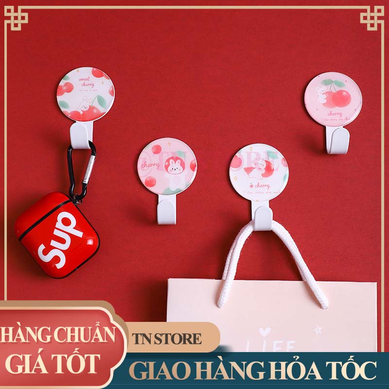 Móc treo dán tường dễ thương kim loại nguyên khối siêu chắc chịu lực siêu bền siêu dính TN MTDT