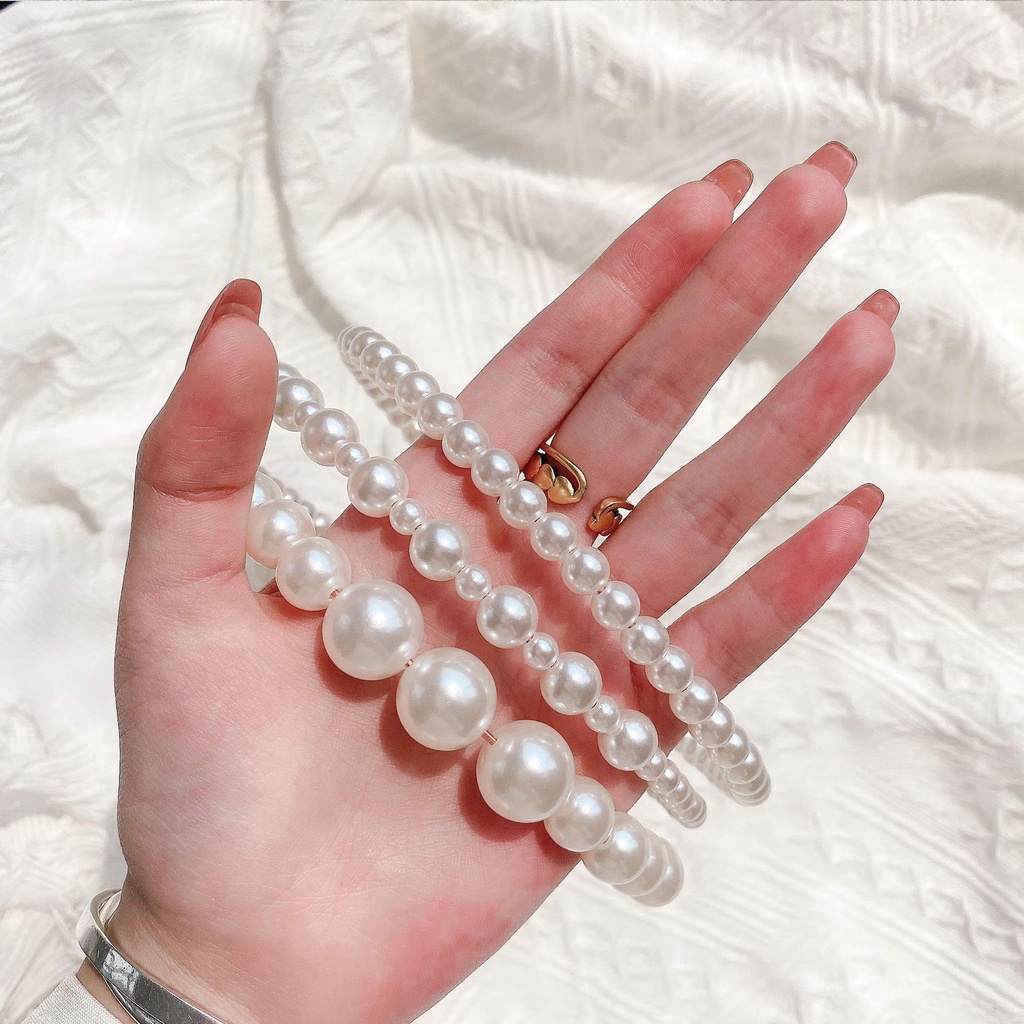 Băng đô cài tóc đính Ngọc sang chảnh tiểu thư cho nữ A225 Warm&amp;Cute