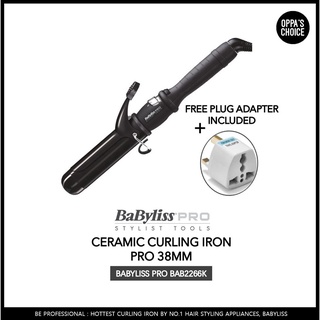 Babyliss pro ceramic dial-a-heat curling iron 38mm