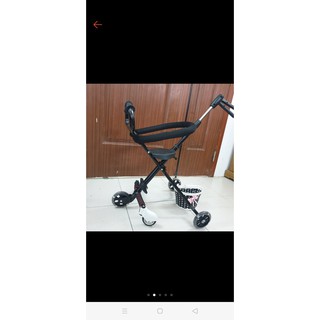 XE SIÊU THỊ 5 bánh GẤP GỌN CÓ GIỎ