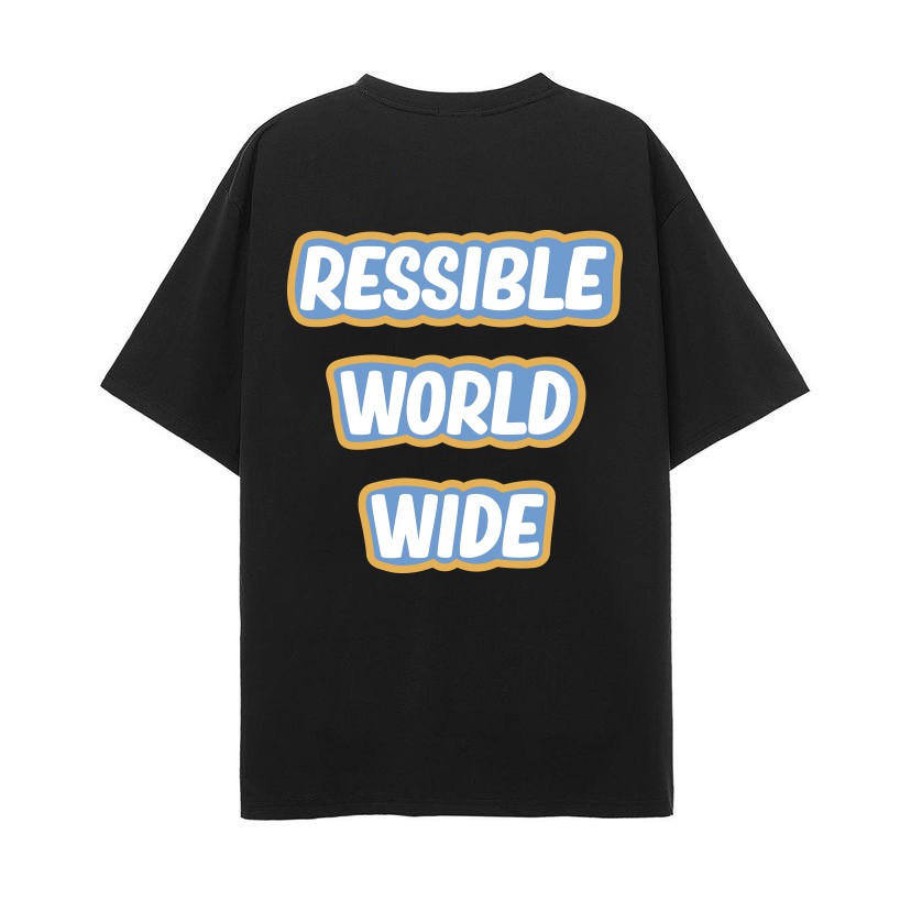 Áo thun Ressible World Wide [Streetwear/Black]