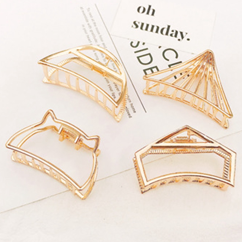 Kẹp tóc càng cua bằng kim loại thời trang cho nữ