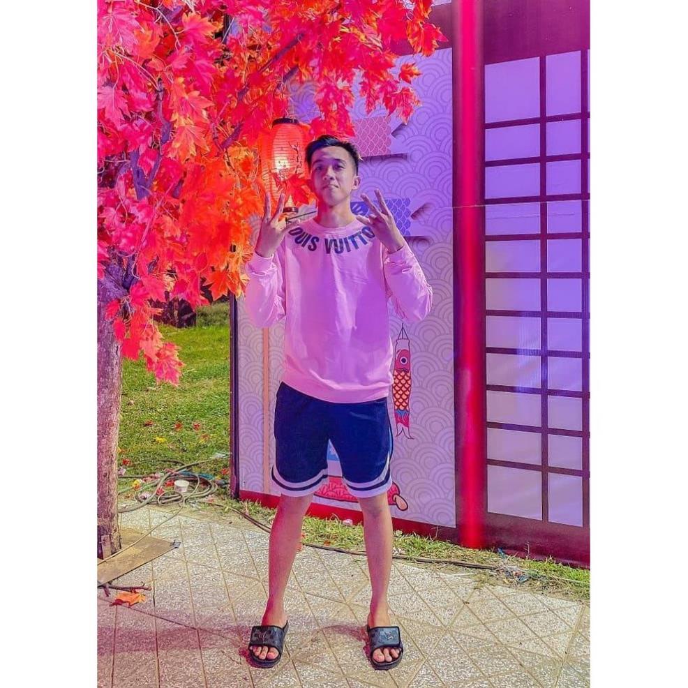 Áo sweater lv phản quang, áo tay dài nam nữ from rộng- Tí Chuột Studio