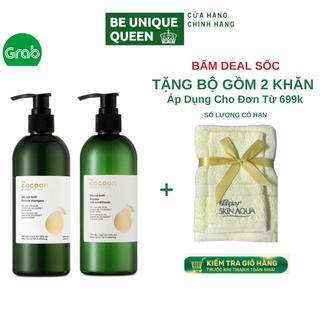 Bộ dầu gội đầu và dầu xả tóc tinh chất bưởi mềm mượt từ thiên nhiên Pomelo Cocoon giúp phuc hồi tóc giảm gãy rụng 310ml